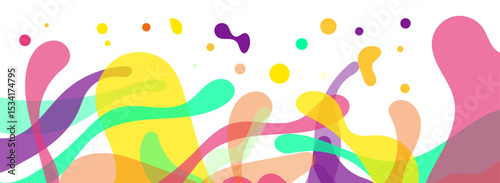 Trendy abstract backdrops bursting with dynamic shapes, colorful blobs, and fluid forms. Perfect for bold design concepts, creative layouts, and standout visuals. Fully vector, fresh, modern aesthetic