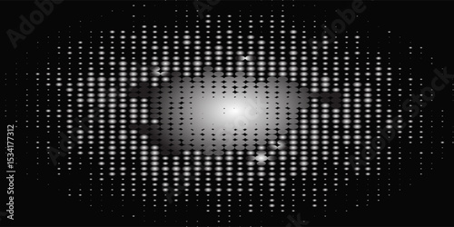 Halftone dots in circle form. round logo . vector dotted frame . design element. Eps10