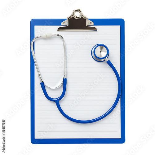 Medical Clipboard, Stethoscope, Healthcare, Diagnosis, Patient Records, Doctor's Visit, Examination, Health Checkup, Medical Supplies, Clinic, Hospital