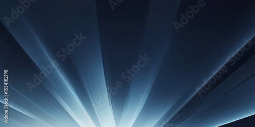 Mystic Dark Blue Light Burst Abstract Background with Cloudy Texture. 