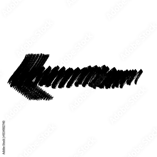 Grunge arrow vector icon. Grunge arrow brush. Grunge arrow design paint.