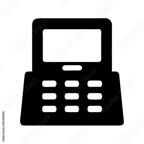 calculator isolated on white