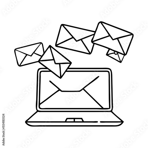 laptop and mail