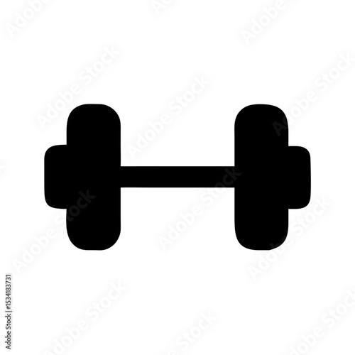 dumbbell isolated on white