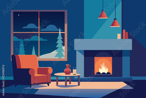 fireplace with christmas decorations