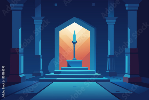vector illustration of a classic columns