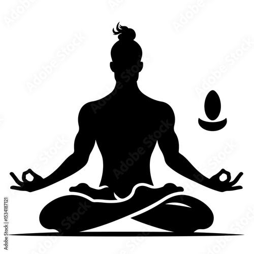 Yoga Meditation Silhouette
