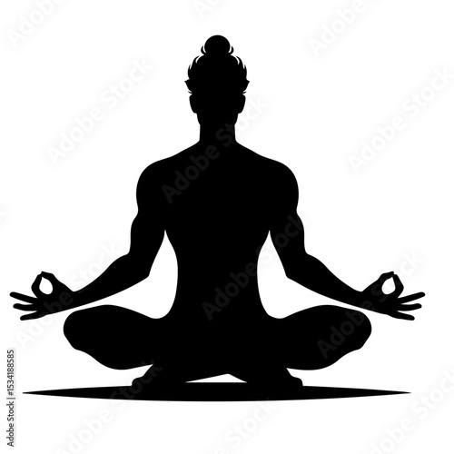 Yoga Meditation Silhouette