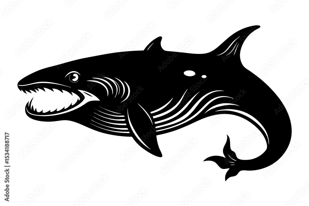 Fototapeta premium Pencil Sketch of Whale and Rath Yatra in Dramatic Style