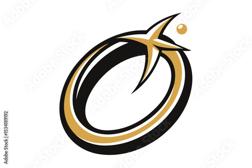 Gold Ring Scene in Traditional Pencil Sketch Illustration