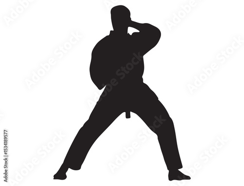 KARATE MAN SILHOUETTE