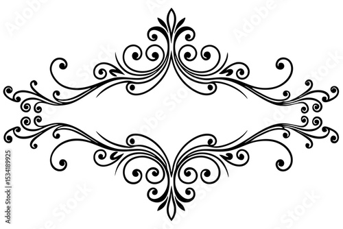 Vintage Element Divider for Elegant Design Layout