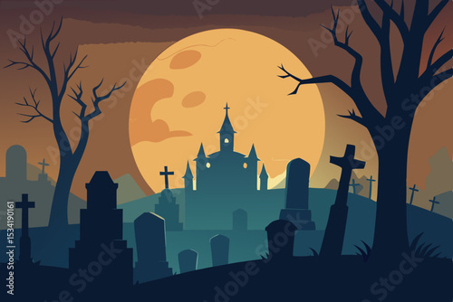 spooky halloween night