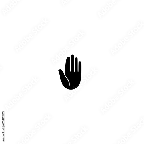 Waving hand icon representing greeting communication