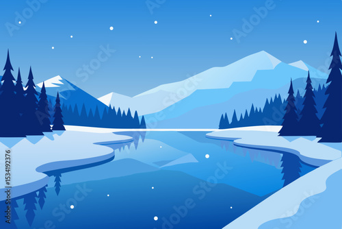 winter mountain landscape