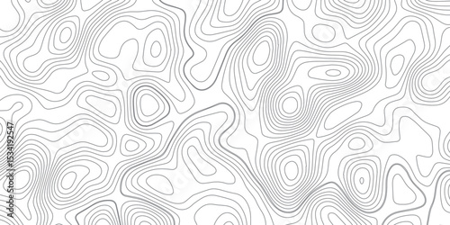Panorama view gradient multicolor wave curve lines banner background design. Vector illustration. wave Line topography map contour background .Abstract Topographic map background with wave line.