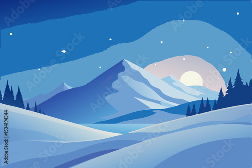 winter mountain landscape