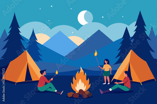 tent in the forest