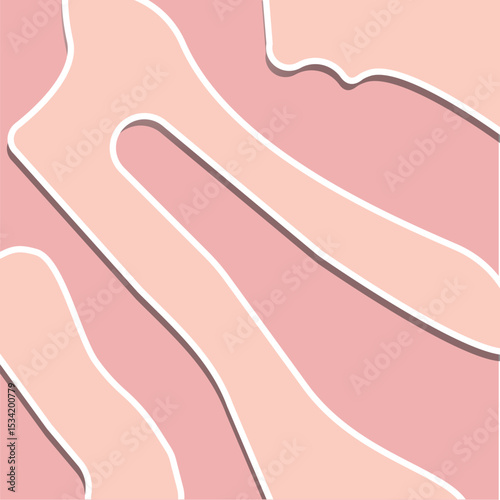 Abstract background texture hand drawn vector color pink