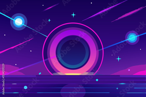 abstract background with stars