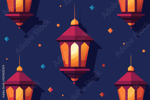 lantern in the night