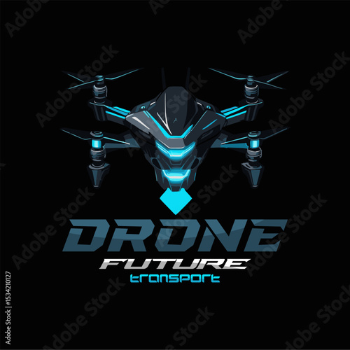 drone logo design template. Esports Logo, Transport logo