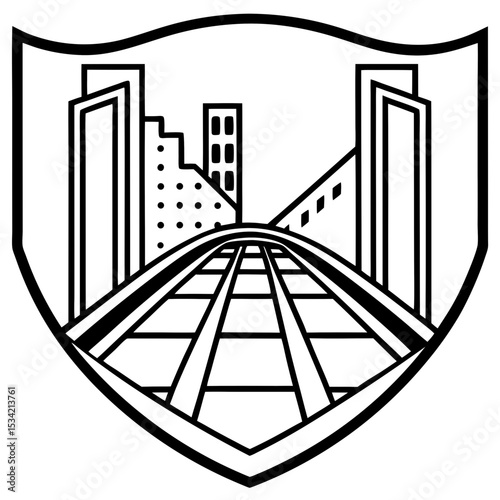 Broadway line art vector