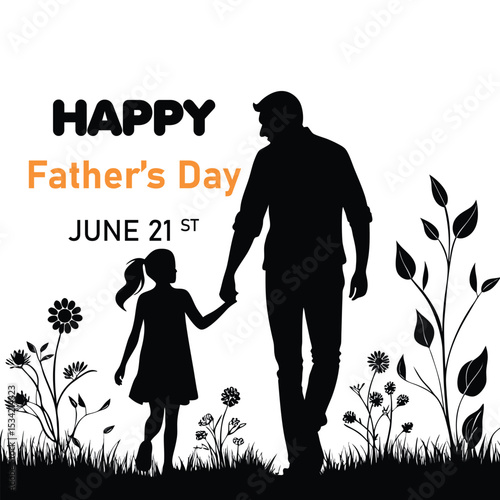 Mother with Child Silhouette Illustration of Family Love and Bond