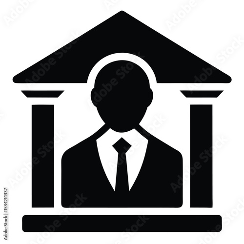 banker element isolated bank branding material on white background
