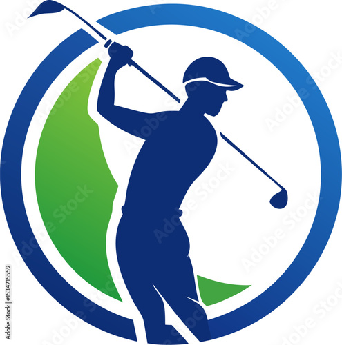 golf player silhouette