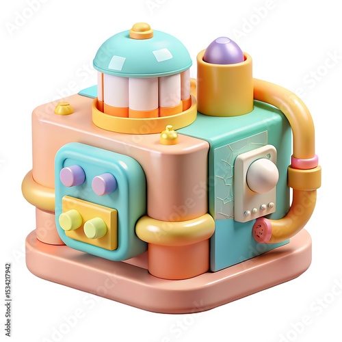 Pastel Montessori Activity Cube Toy: Educational Sensory Play for Toddlers, Fine Motor Skills Development, Baby Learning Toy Gift