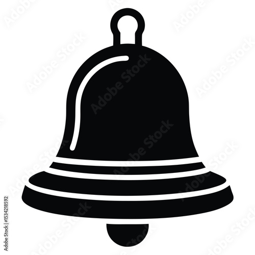banker element isolated customer service bell on white background
