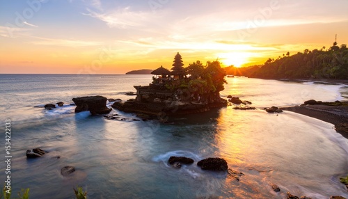 Coastal temple at sunset (1)