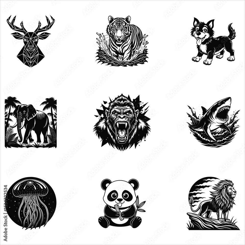 Obraz premium Animals Svg 