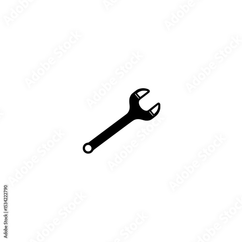 Wrench tool icon showing box end design for industrial repair