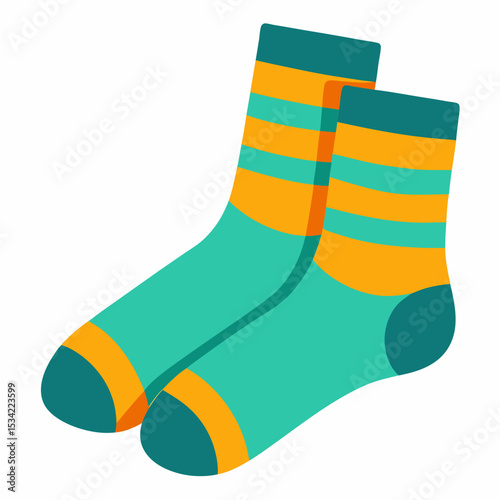 Socks Icon on White Background