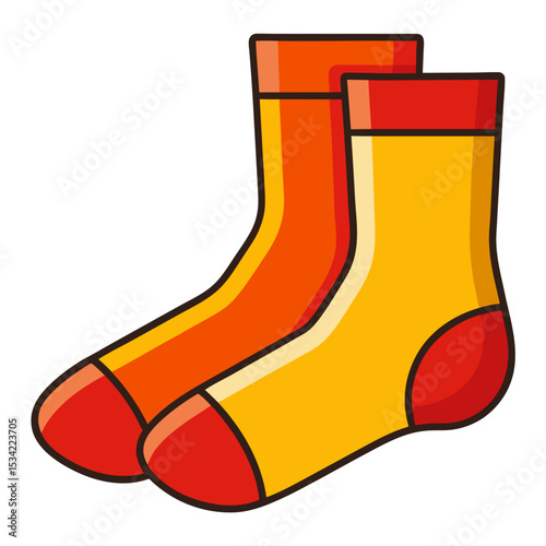 Socks Icon on White Background