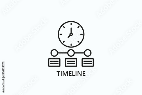 Timeline Icon Or Logo Isolated Illustration