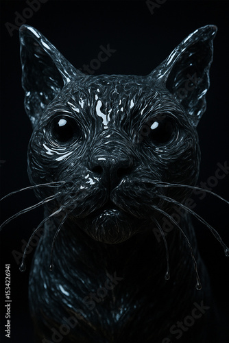 Liquid Cat Portrait