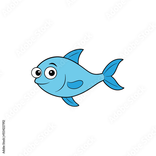 cartoon shark vector illustration