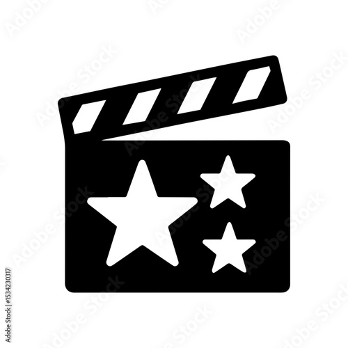 Cinema icon with film screen and theater seats representing movie entertainment on transparent background
