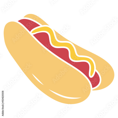 hot dog vector illustration