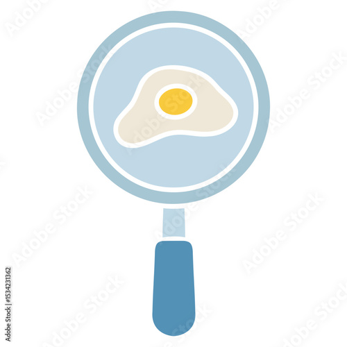 fried egg on a pan