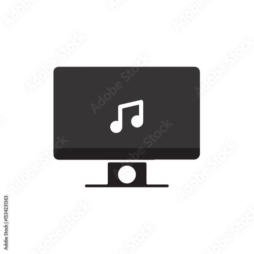 Monitor icon design and art vector illustration