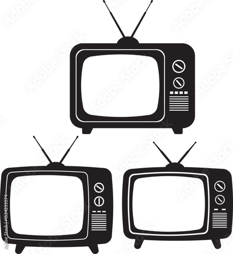 vintage tv set