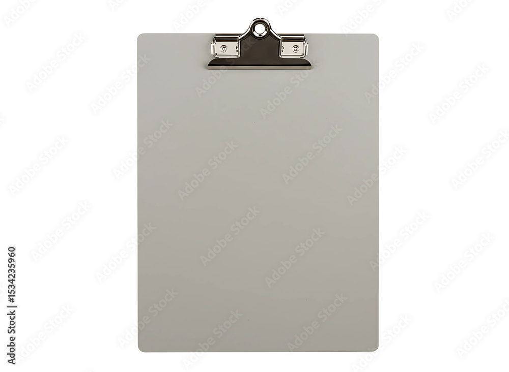 Blank gray clipboard isolated on transparent background Blank gray clipboard isolated on transparent background