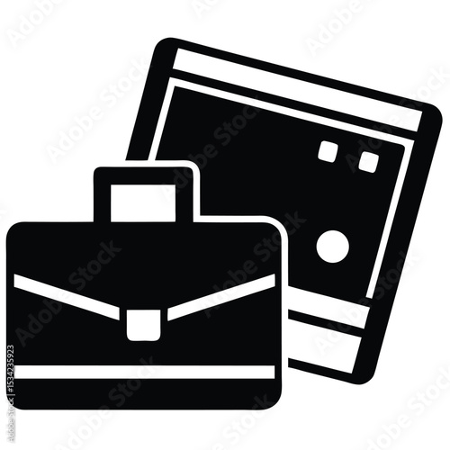 accountant element isolated credit card on white background