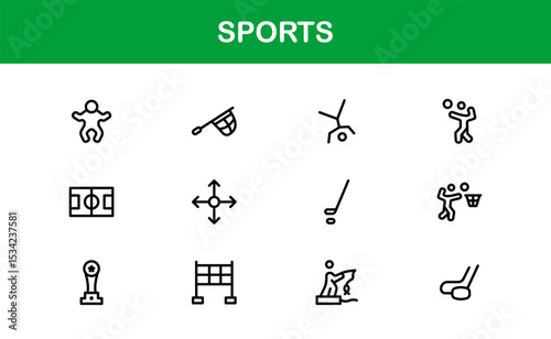 Premium Sports Icon Designs - Stylish and Functional for Websites, Apps, and Sports Marketing. Professional icon set