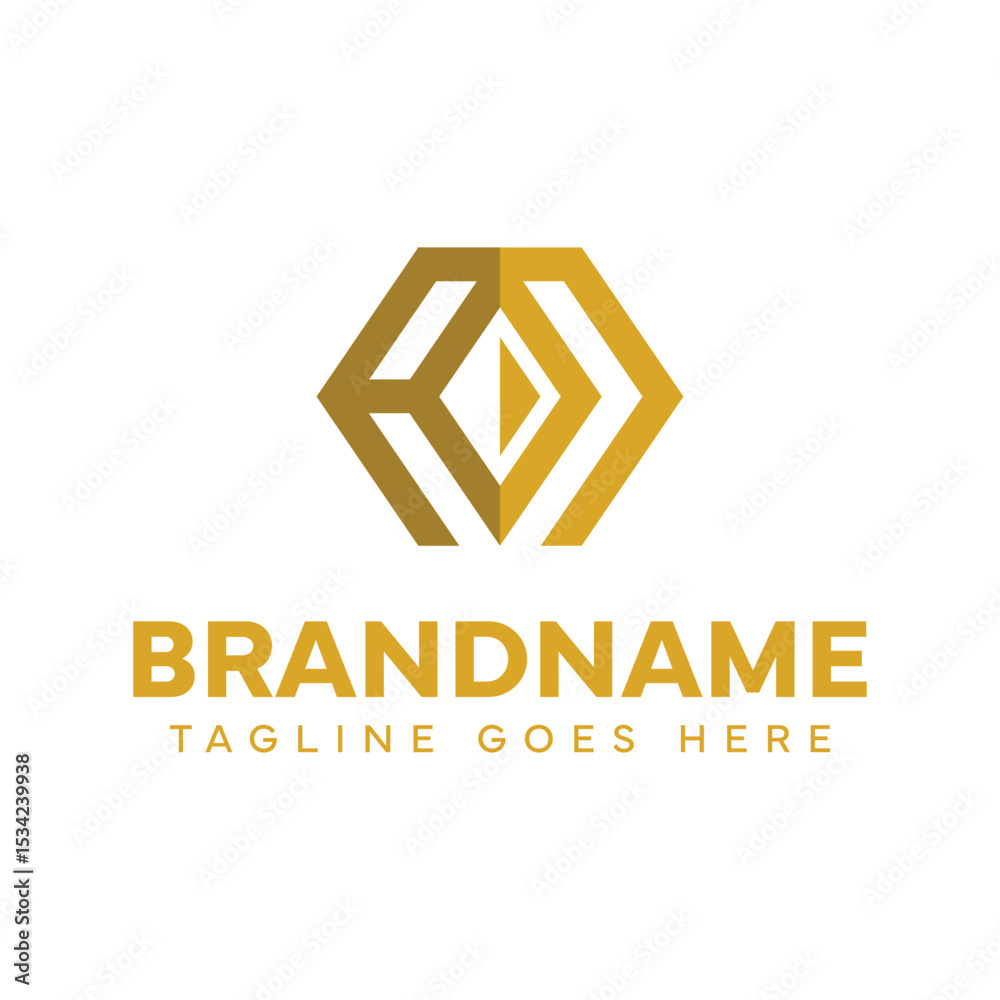 Fototapeta premium Letters AN Diamond Logo, symbolizing elegance, strength, and premium identity