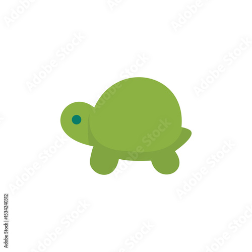 Cute Green Turtle Icon